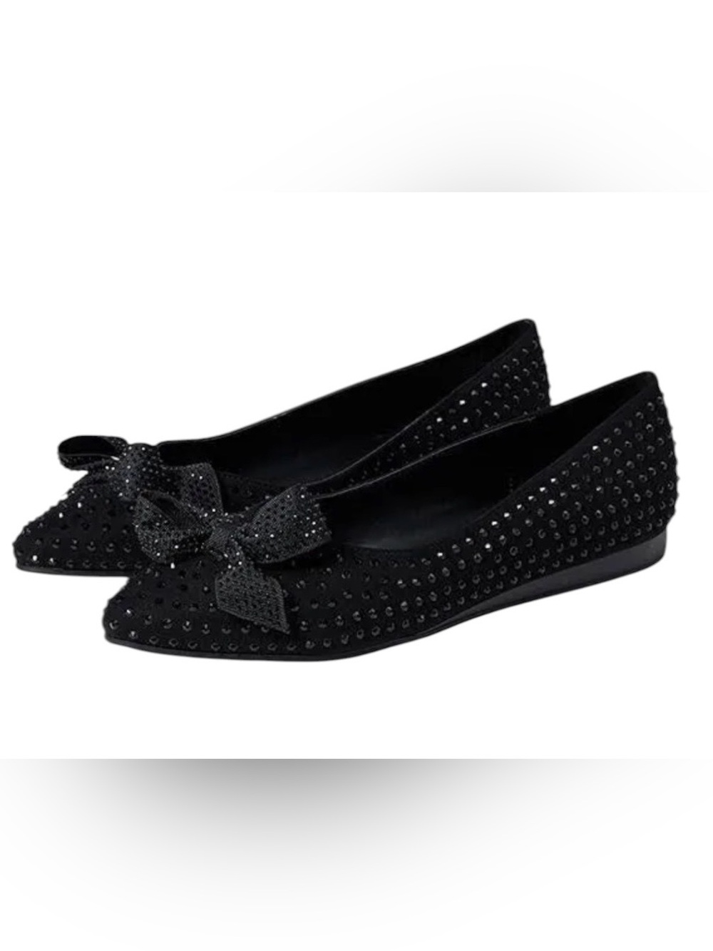 NWOT Kenneth Cole Reaction Lucie Jewel bow women’s 7 black ballet flats